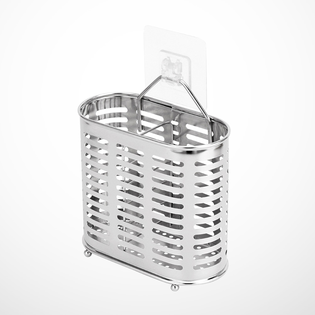 Stainless Steel Chopstick Holder Utensil Organizer Cooking Tool Storage Rack Lightweight Polished Drain Holes Multi
