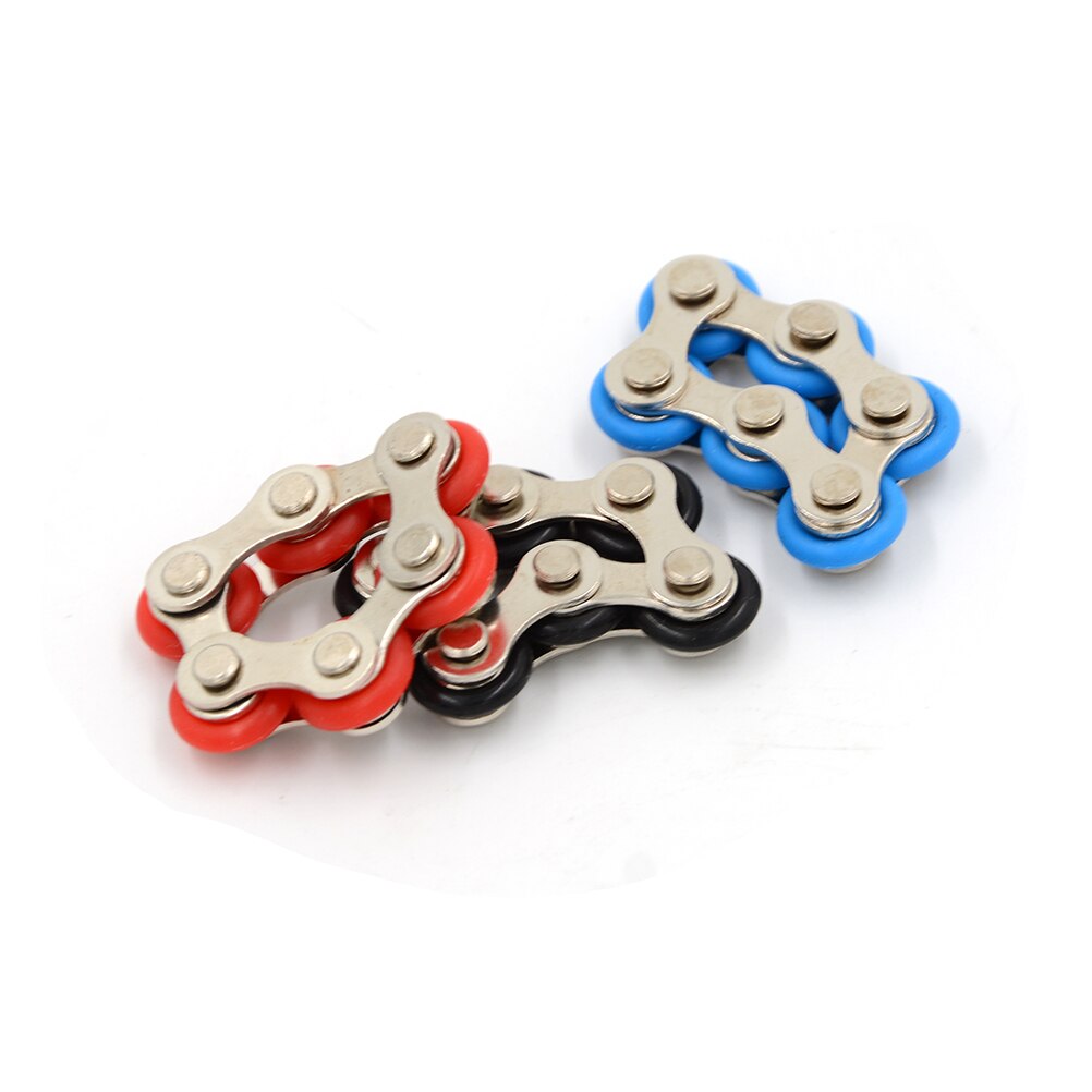 1 PC juguete antiestrés cadena de la bici Fidget mano Spinner Fidget pulsera para el autismo y ADHD Fidget juguete