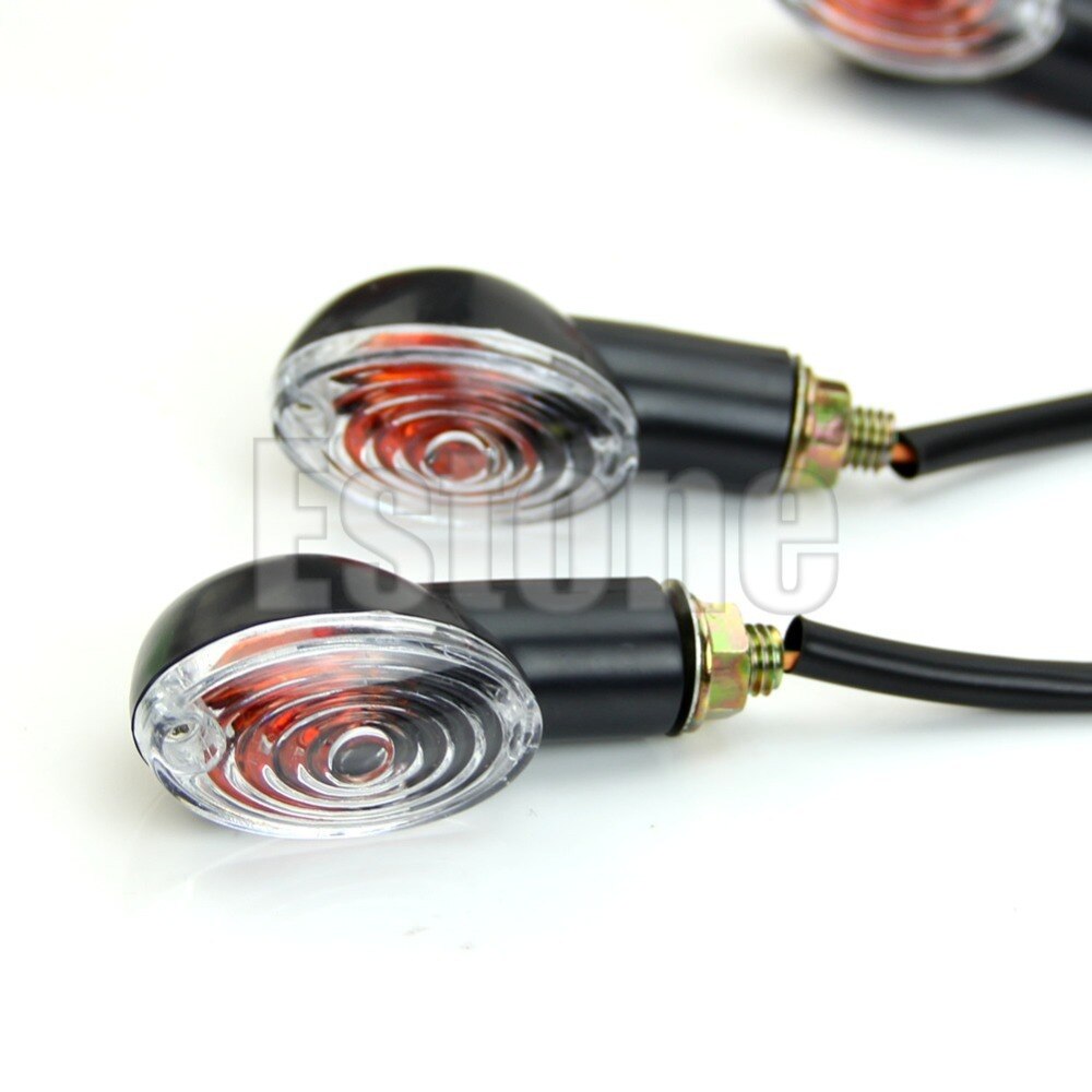 4X Universal- Motorrad Halogen Birne Blinker Blinker Anzeige Licht Bernstein
