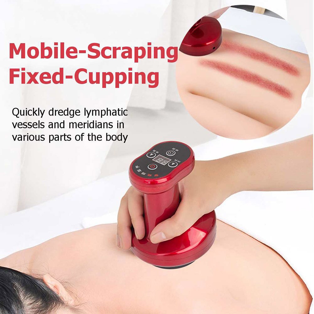 Elektrische Schrapen Instrument Body Massager Terug Massager Cupping Acupunten Vacuüm Gua Sha Apparaat Gezondheidszorg