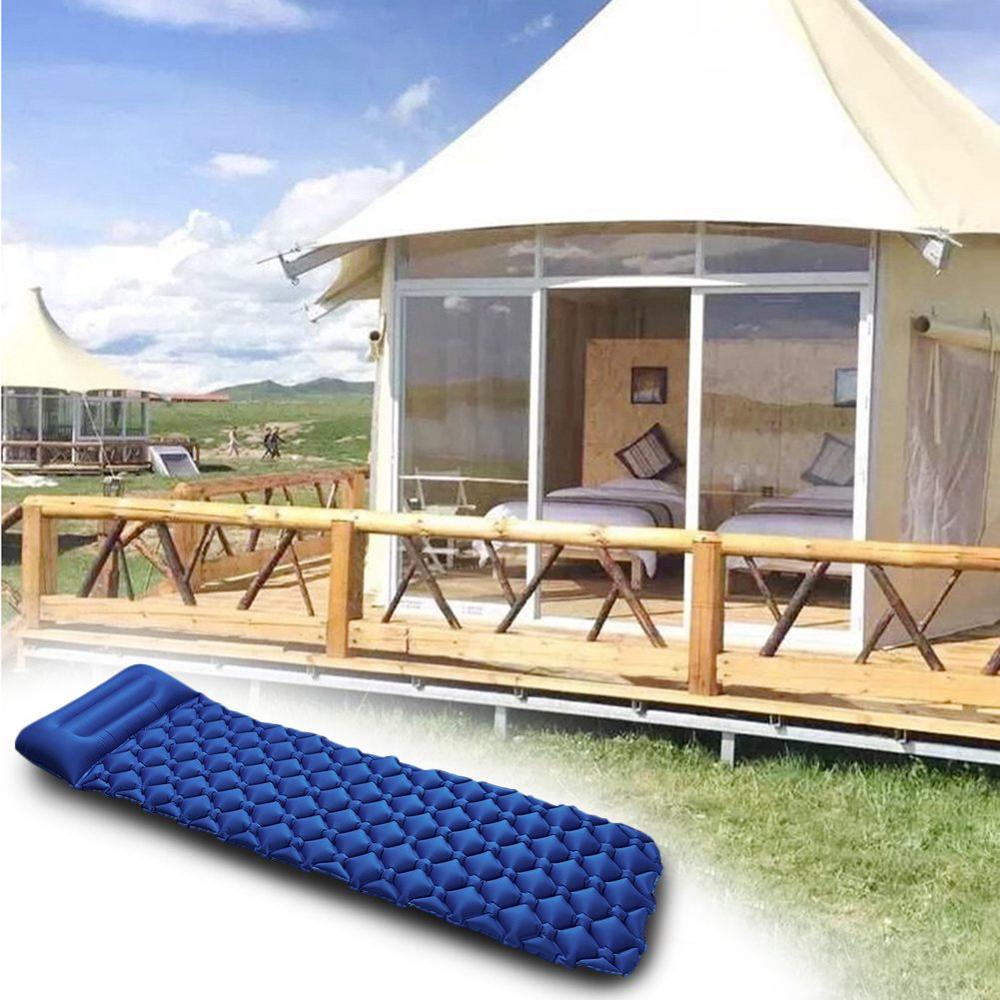 Car Back Seat Inflatable Bed Camping Sleeping Pad with Pillow PVC Inflatable Travel Bed PVC Airbed Mattress for Camping