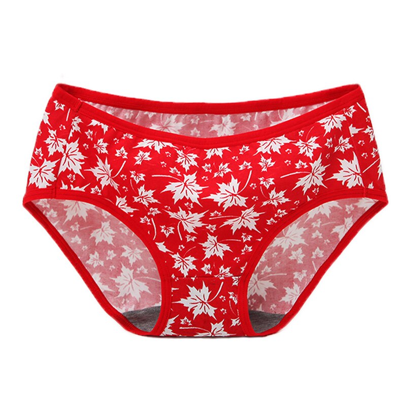 100% cotton antibacterial underwear cotton big red waist underwear women's underwear sexy sponge baby 5 pieces