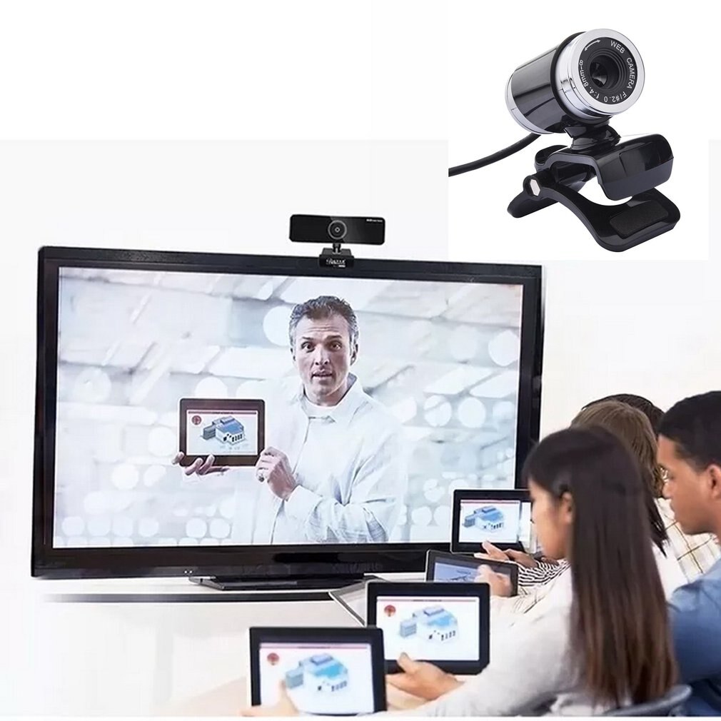Practical Clip Camera HD Webcams USB Camera Video Recording Web Camera Portable Drive-free Webcams For PC