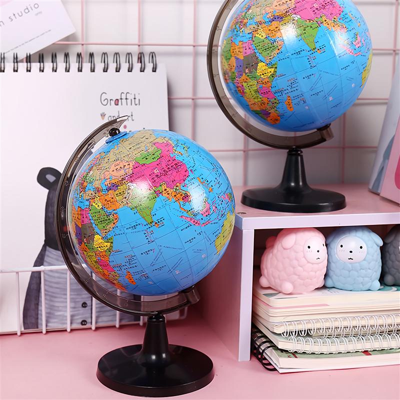 1Pc Educatief Wereldbol Met Stand Volwassenen Desktop Geographic Globes Onderzoek Op High Definition Standaard Geografie Onderwijs