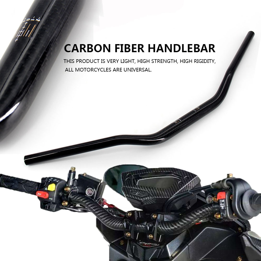 Motorfiets Carbon Stuur Fiets Carbon Stuur Motorcycle Carbon Fiber Onderdelen 22 Mm Stuur