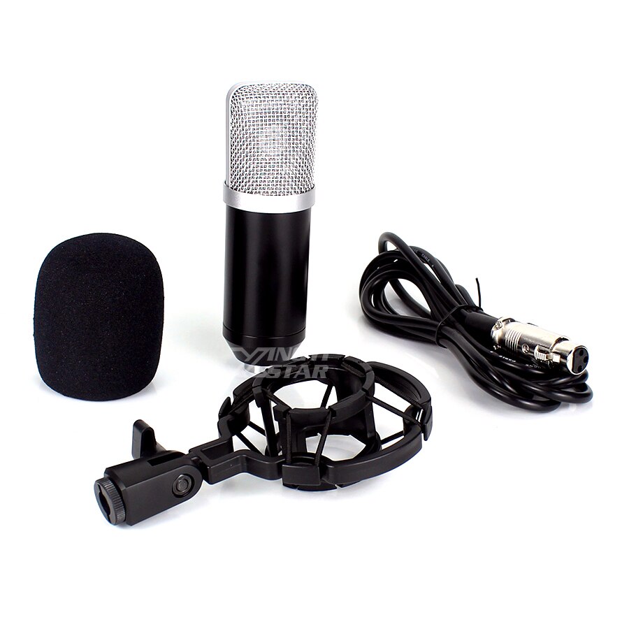 BM 800 700 Condenser Microphone Wired Mic Stand Micro Kit For PC Computer Laptop Studio Recording DJ KTV Karaoke: Package 1