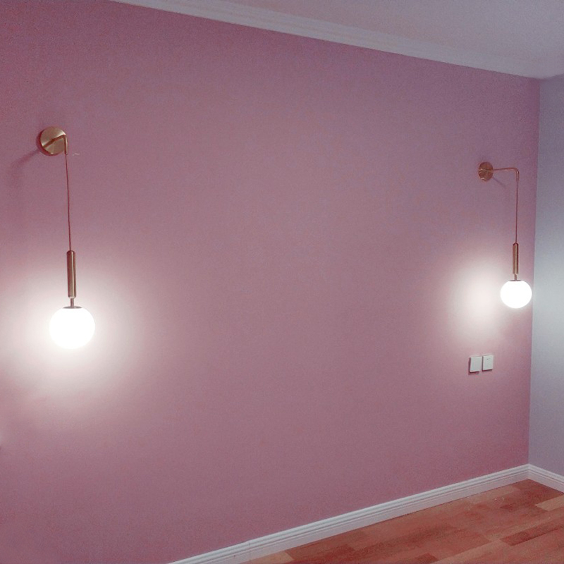 Moderne væglampe i glas, skandinavisk, stavlampe, sengelampe, læselampe, rund, applikationslampe, nordisk led-væglampe  e27 stk.