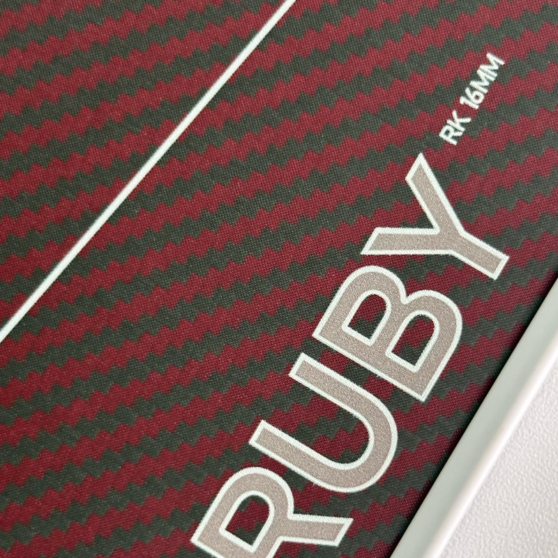 RUBY Kevlar Pickleball Paddle Polymer Honeycomb Core 16 MM Perfect for Control and Top Spin&Slicing Balanced Power and Control