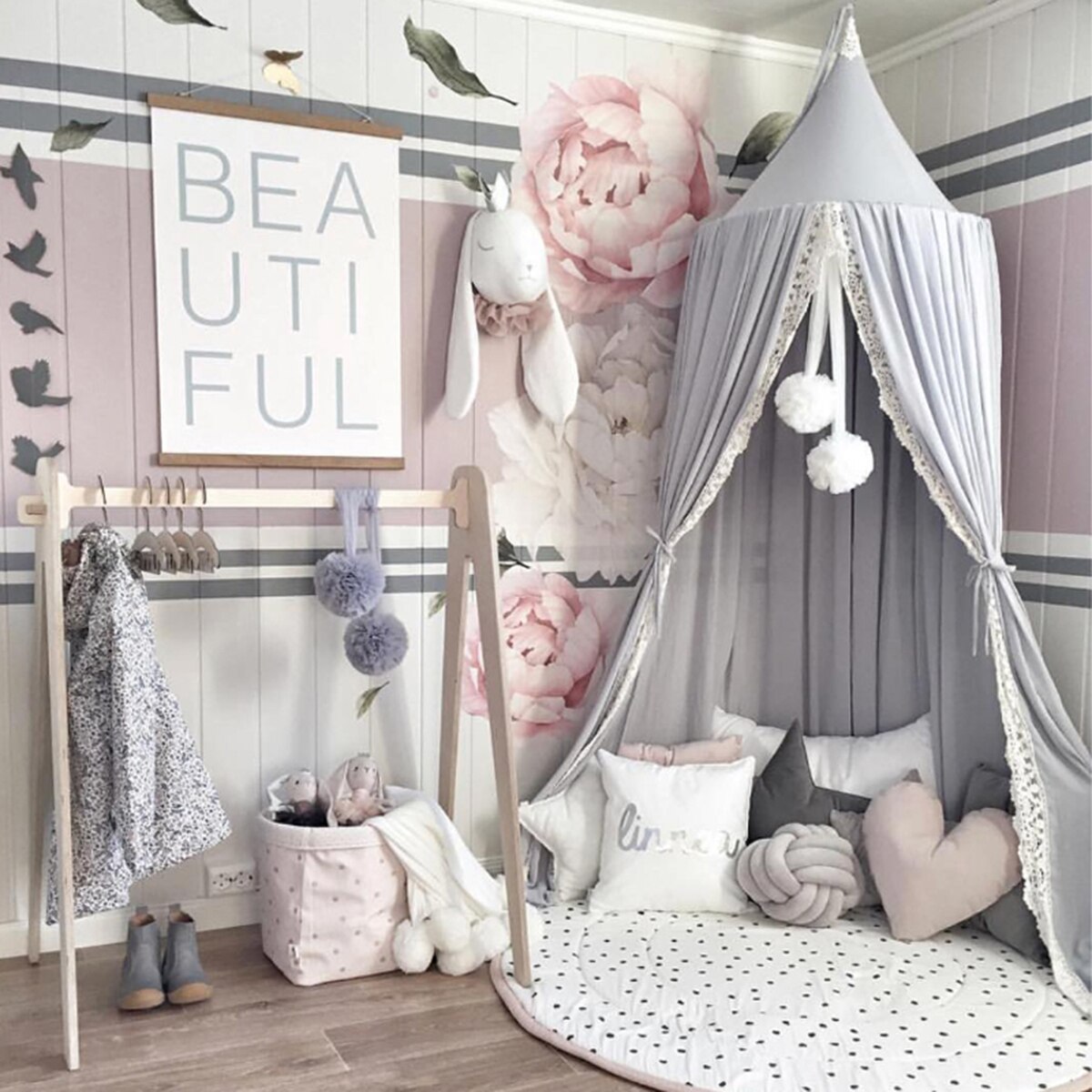 Chiffon Baby Room Mosquito Net Kid bed curtain canopy Round Crib Netting tent 240cm Decoration bedroom girl canopy cot