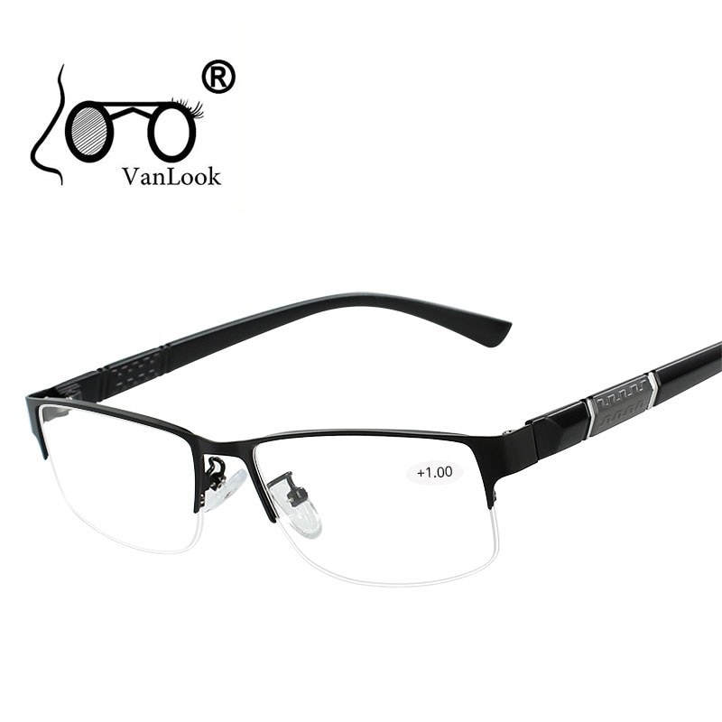 Rvs Leesbril met Dioptrie mannen Bril Gafas de Lectura Verziend Brilmonturen voor Vrouwen Mannen + 1 1.5