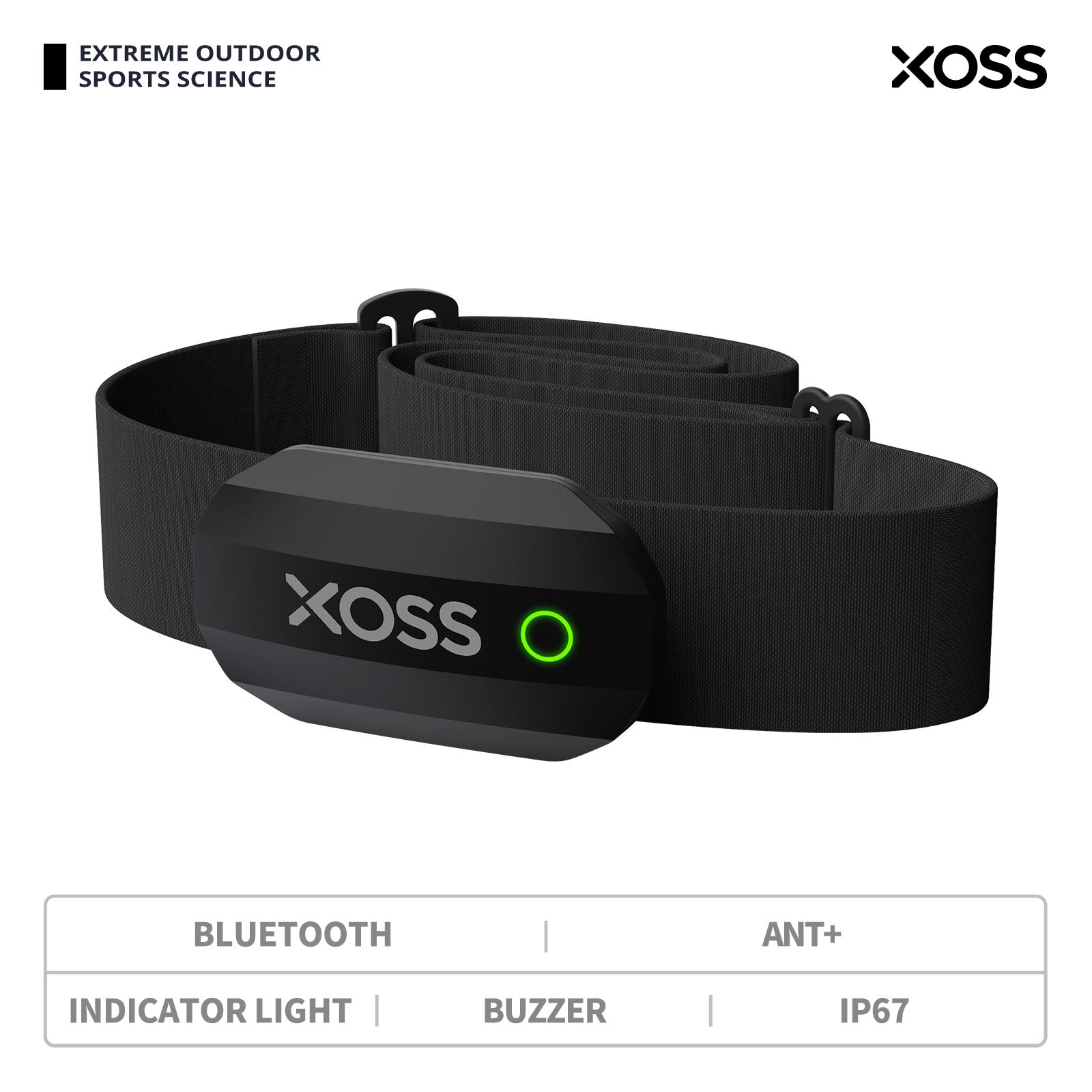 Xoss x1 cinta no peito monitor do sensor de freqüência cardíaca bluetooth ant + saúde sem fio inteligente bicicleta sensor