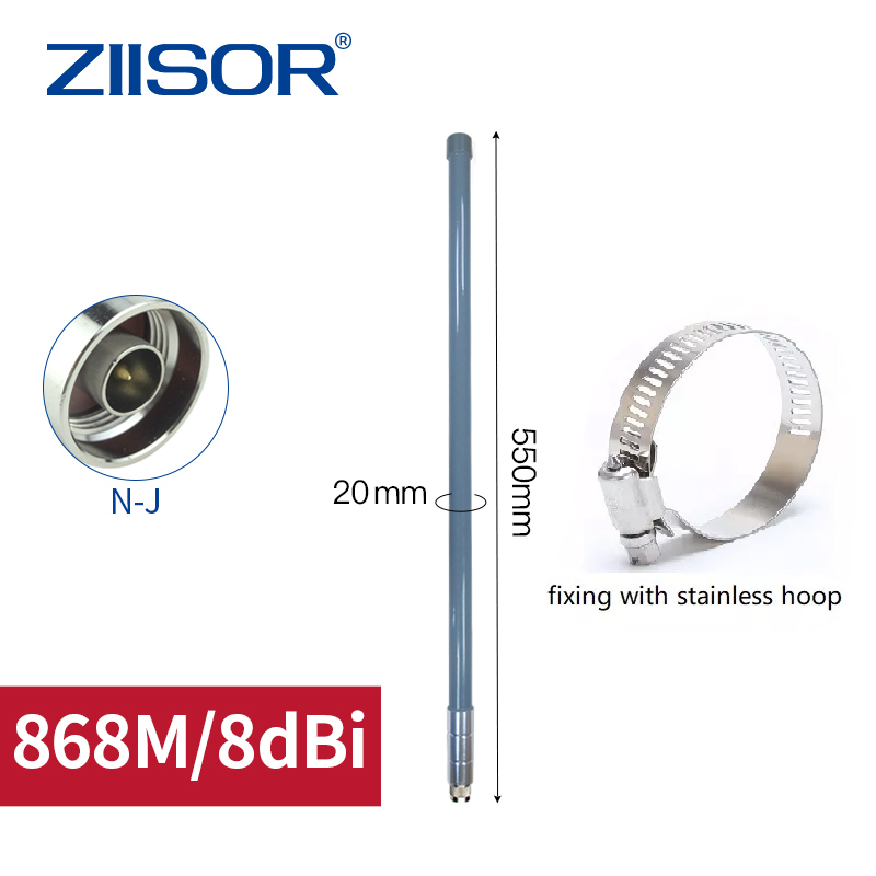 Antenne LoRa 868MHz 12dBi - 55cm - Pour Helium Hotspot (RAK, Bobcat, Nebra) - Câble N Vers SMA 3m Faible Perte - Intérieur/Extérieur - 8