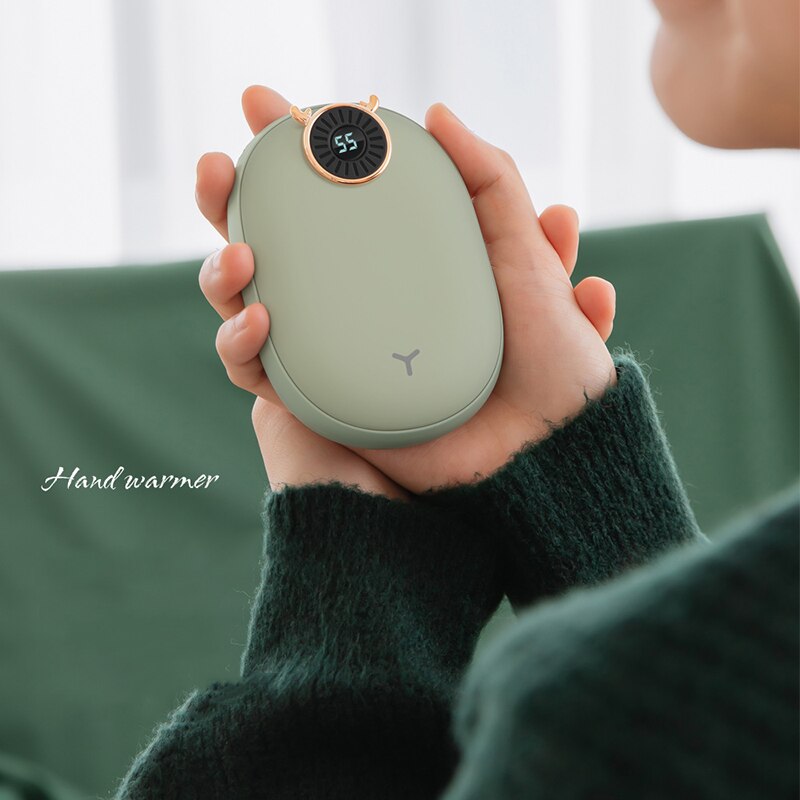 Handwarmer powerbank 2 in 1 usb mini powerbank winter handwarmer warmtekussen usb oplaadbare verwarming met digitaal display