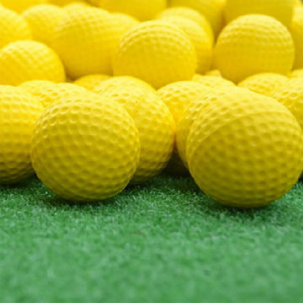Øve golfbolde 10 stk gul skum golfbold til indendørs træning
