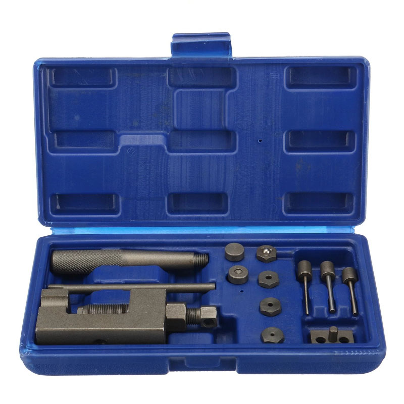 1Set Motorcycle Bike 520/525/530/630 Chain Breaker Splitter Riveting Tool Repair Launches Chain Pin Press Handle Chain Riveter