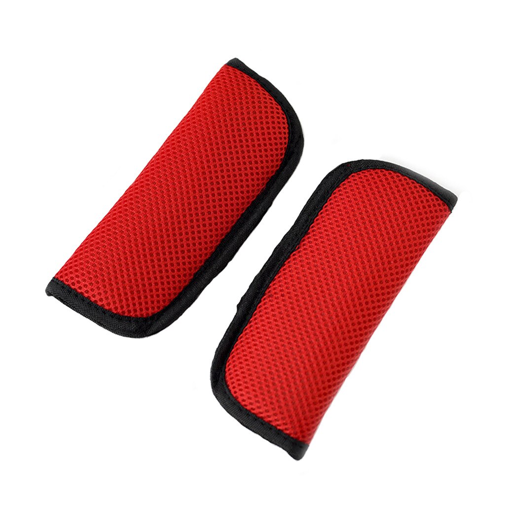 Housse de Protection coussin poussette | Housse de siège de voiture, de sécurité du véhicule, housse de sangle d'épaule pour enfants: Red