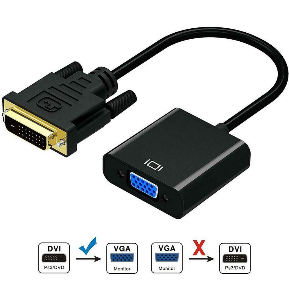 1080p DVI-D naar VGA adapter kabel 24 + 1 25 pin DVI male naar 15 pin VGA female