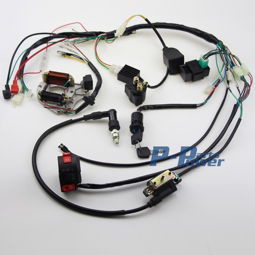 KIMISS Kabelboom, Bobine CDI Bougie Kabelboom Magneto Stator Kit voor 50cc-140cc Kick Start Dirt Pit Bike ATV KIMISS Kabelboom, Bobine CDI Bougie Kabelboom Magneto Stator Kit voor 50cc-140cc Kick Start Dirt Pit Bike ATV