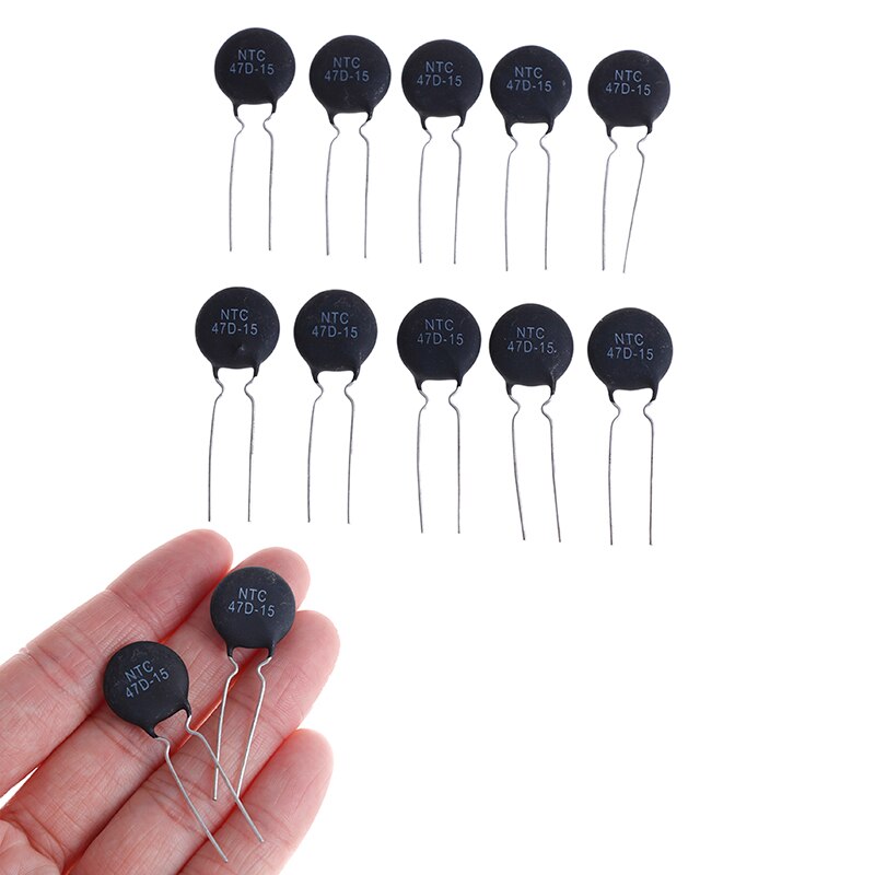 10pcs NTC Thermistor Resistor NTC 47D-15 Thermal Resistor