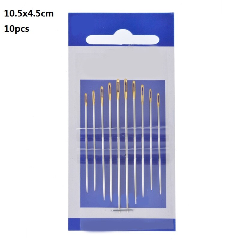 Urijk 12 Stuks Naainaalden Pins Set Self-Threading Borduurwerk Diverse Naalden Voor Handwerken Reparatie Stitch Diy: 10pcs C