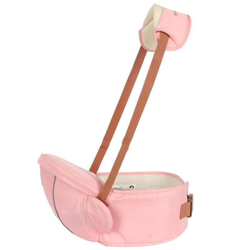 Enkele kruk Ergonomische kids infant houd taille riem hip seat ademend rugzak pouch wrap baby Kangoeroe Sling: Roze