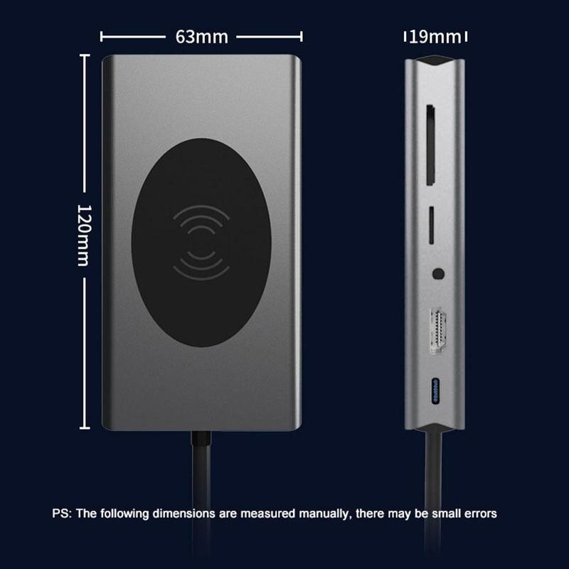Tipo c hub usb 3.1 tipo-c hdmi docking station portátil tf pd hdmi carregador interruptor hdmi estação leitor sd sem fio docking i1a1