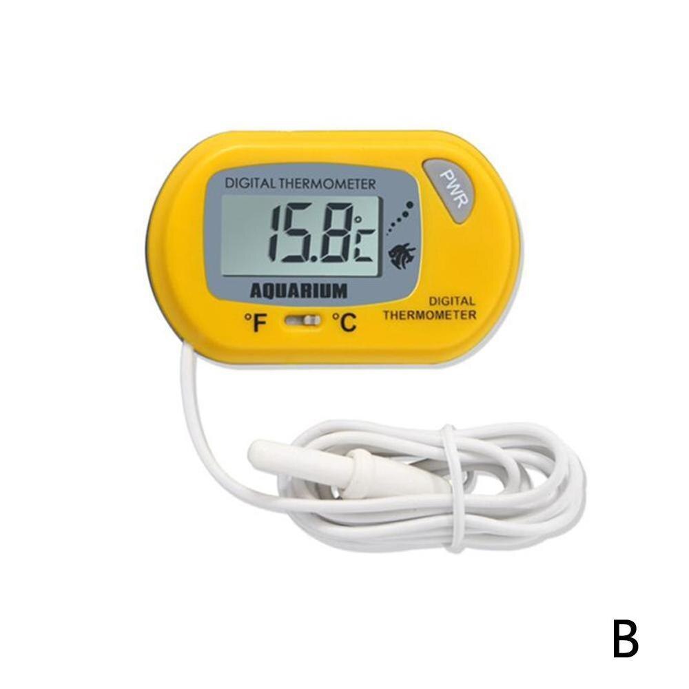Mini Digitale Vochtigheid Meter Thermometer Hygrometer Sensor Gauge Lcd Temperatuur Koelkast Aquarium Monitoring Display Indoor: yellow
