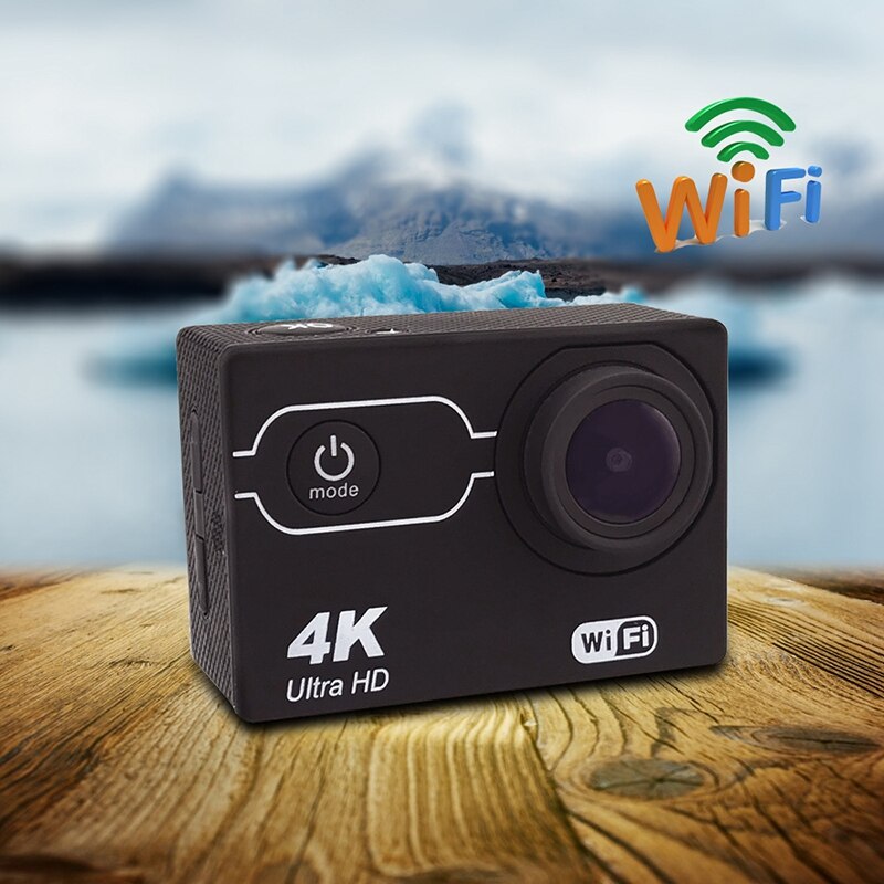 Wifi action kamera 4k 30 fps 1080p hd 5mp hjelm cam vandtæt 2.0 tommer ips sn sportskamera