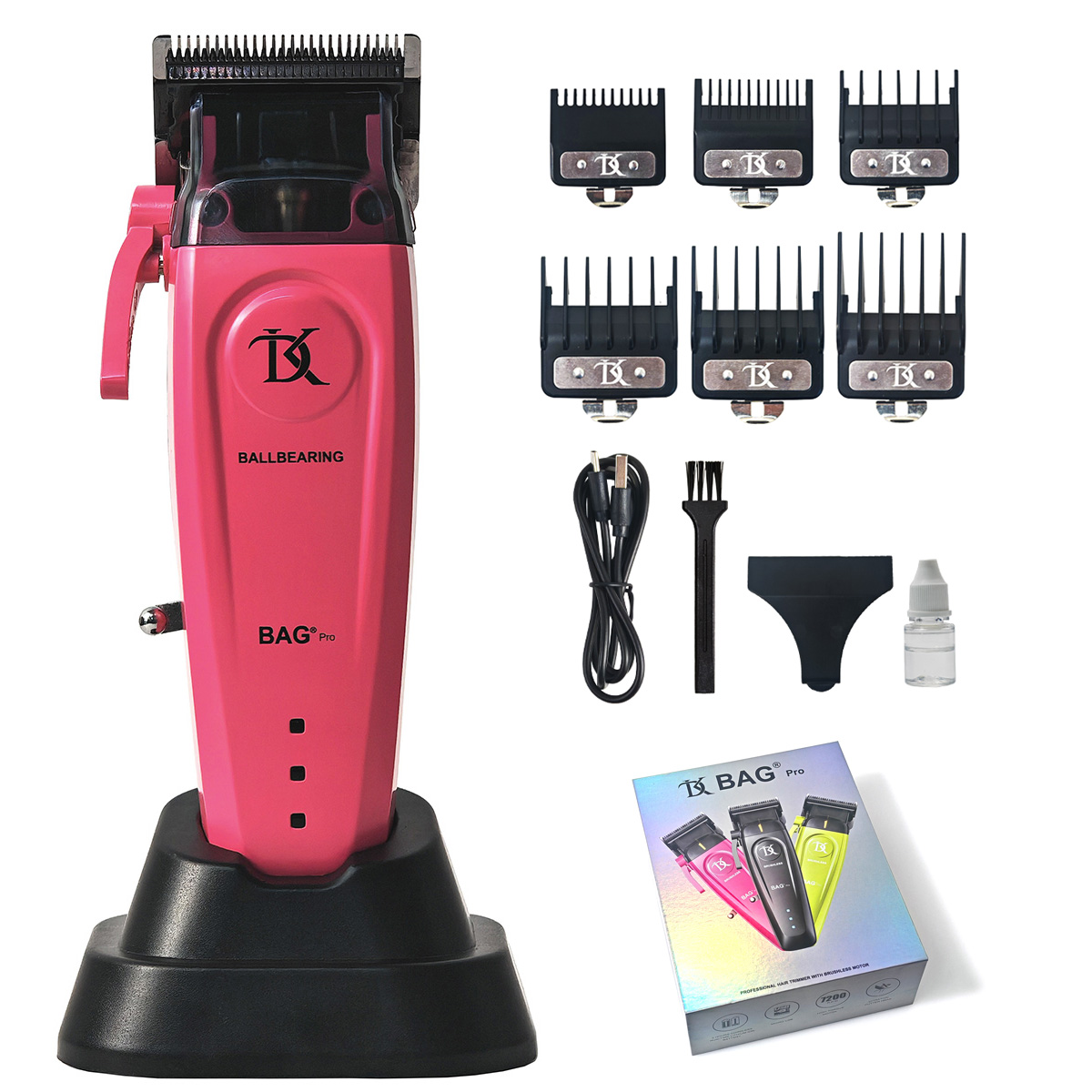 MRD/DKBAG-078 Neue professionelle Haarschneidemaschine für Männer, USB-Aufladung, DLC-Klinge 0, gezahnter Bartschneider, bürstenloser Motor, 7200 U/min