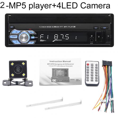 7'' SWM 9601G Upgraded Car Stereo MP5 Player AM FM Radio MP5/MP3 Player Black Car Electronics Bluetooth: 4LED Rear Camera