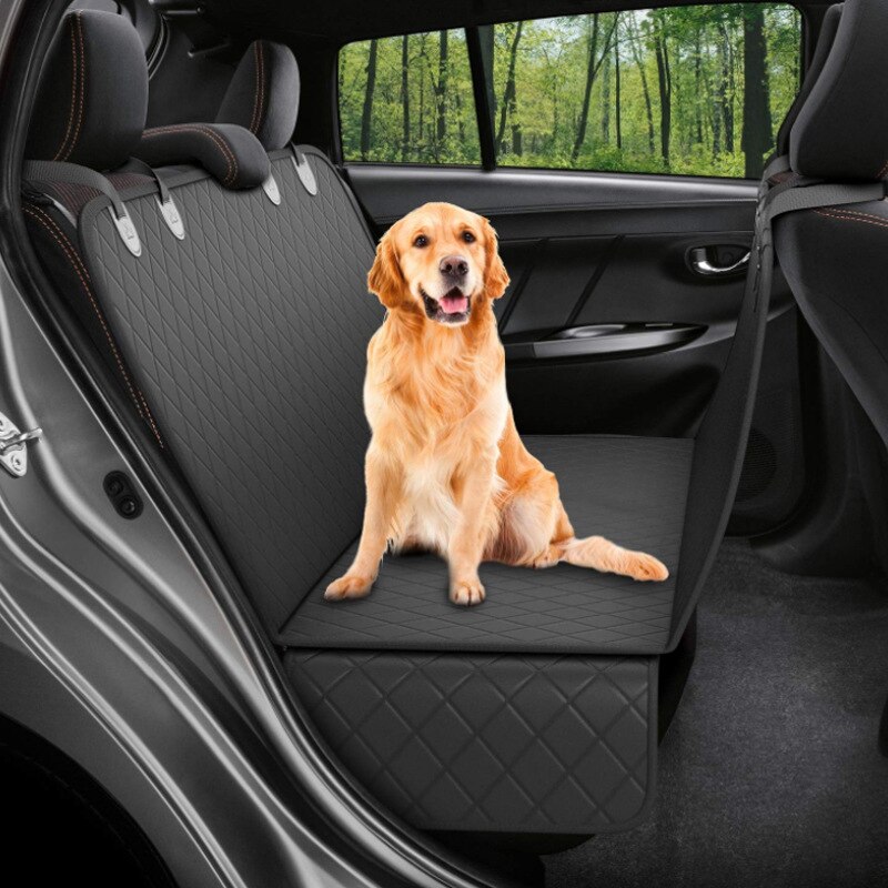 Dog Car Back Seat Cover Car Mat Pet Dog Carrier Cars Rear Waterproof Seat Mat Cushion Protector Mat Non-slip Folding: Maize Yellow