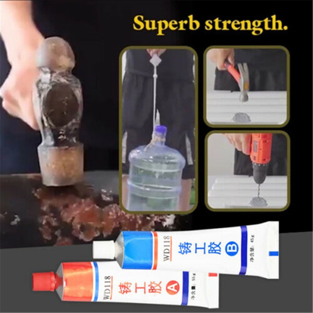 Strong Adhesive Glue Industrial Heat Resistance Cold Weld Metal Repair Paste Adhesive For Cracks Sealant Quick-drying