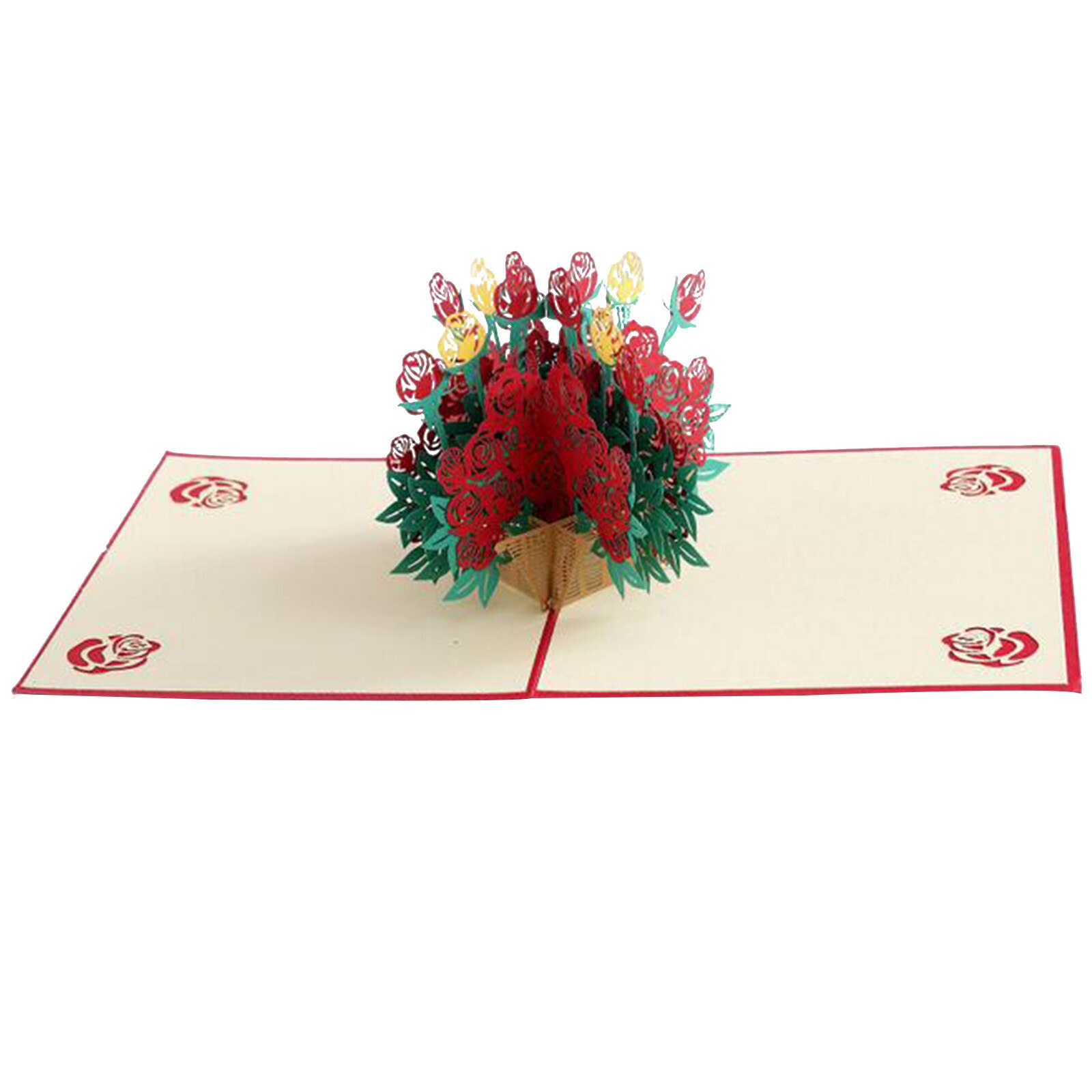 3D Handmade Paper Greeting Card Blessing Card Wedding Aniversary Invitations Greeting Cards Valentine's Day Card: C