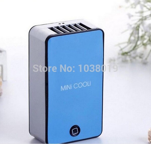 C1-1,Mini Portable HandHeld Table Air Conditioner Cooler Cooling Bladeless Fan USB Rechargeable Battery,Ventilador