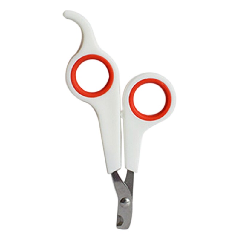 Rvs Hond Puppy Kat Nagelknipper Hond Kat Schaar Hond Kat Grooming Tool Trimmer Nail: white and red