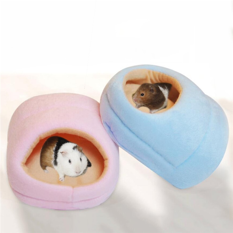 Mini Dieren Hamster Accessoires Roze Effen Kleur Leuke Hamster Kooi Cavia Huis Chinchilla Eekhoorn Bed Nest Cavy