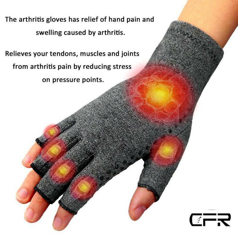 Comfy brace gigt håndkomprimeringshandsker åndbar fugtabsorberende lindrer reumatoid smerter lindrer karpaltunnel smerter