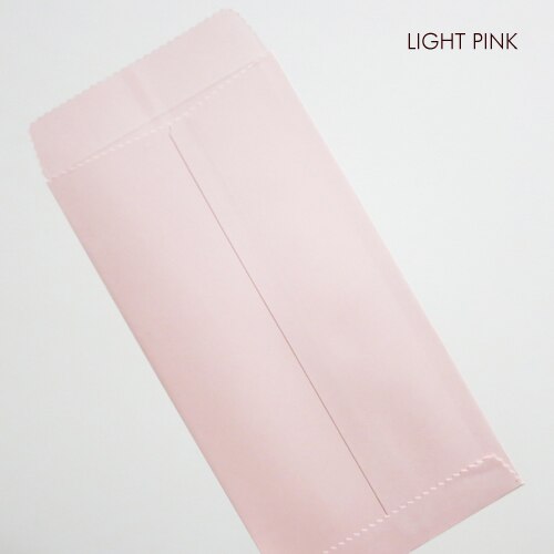 50 pcs 170x85mm (6.6 "x 3.3") couleur papier enveloppe verticale Style chinois enveloppe: Light pink