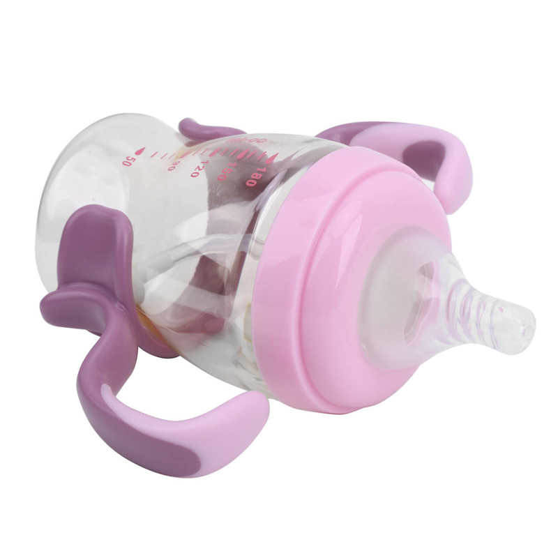 180ML Baby Milk Bottle Infant Feeder Portable Cute Baby Milk Bottle Wide Neck Anti-Impact Infant Feeding Bottle