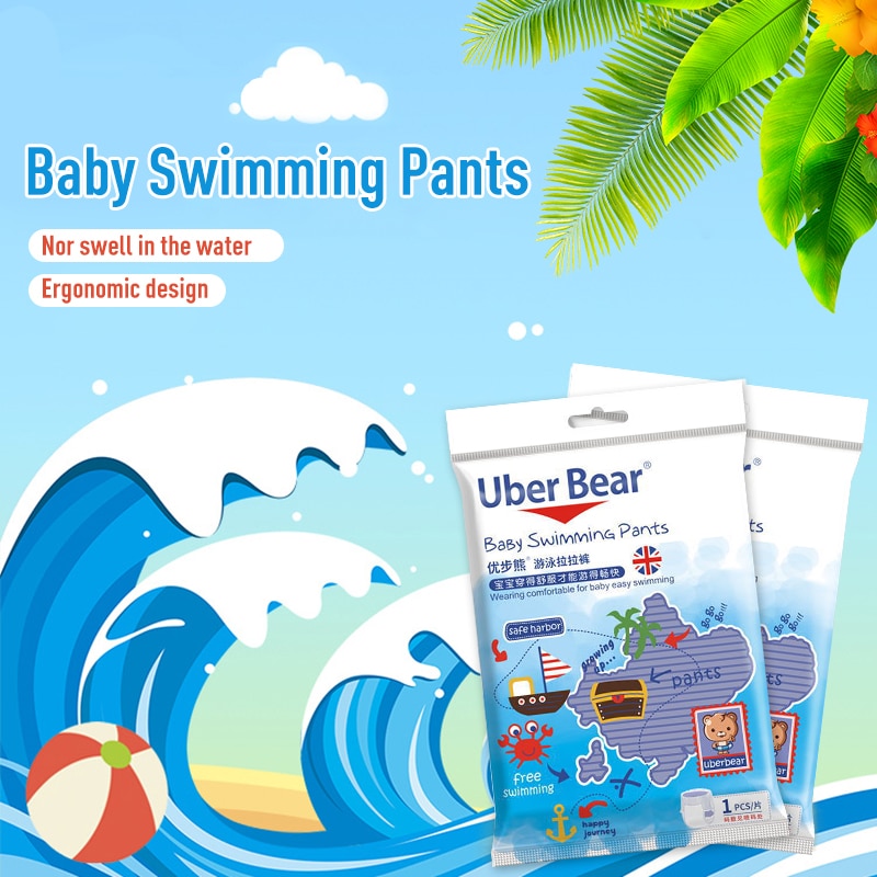 Uber Bear Swimming Diapers Disposable Pants Brand 3 Size For Children Disposable Swim Diapers