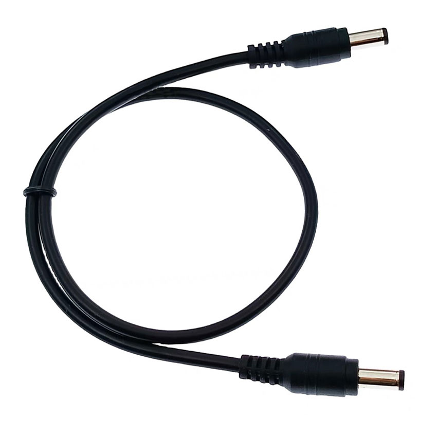 Câble adaptateur DC5521 vers DC5521, 18AWG, 2.1mm, prise mâle vers mâle