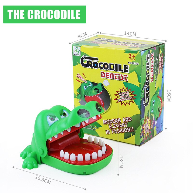 POP Size Large Crocodile Mouth Dentist Bite Finger Game For Trick people And Funny Toy As: Crocodile Mouth