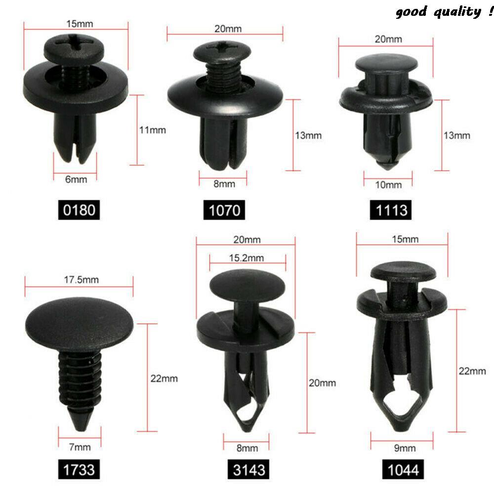 Clips de fixation pour voiture, 6 tailles, 60 pièces, pour Mitsubishi Asx Lancer 10 9 Outlander Pajero Sport L200 Expo éclipse