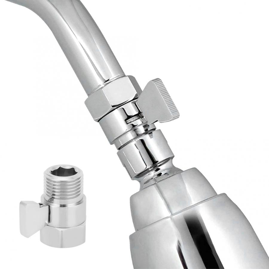 Válvula de cierre para cabezal de ducha G1/2in, interruptor para regulador de flujo de ducha, válvulas de ahorro de agua para cabezal de ducha, pulverizador de bidé de mano