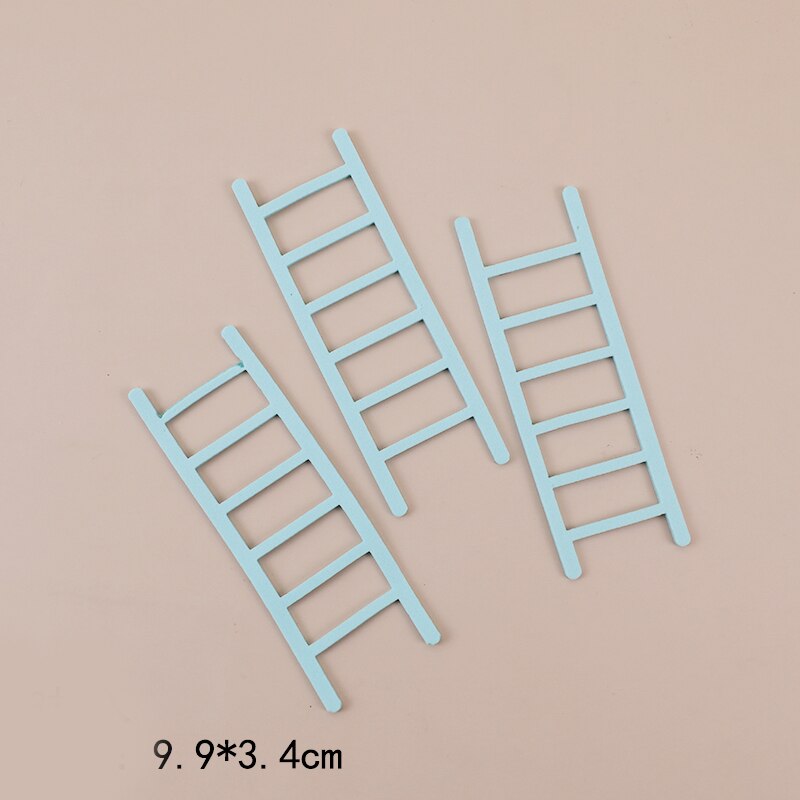 Jungle Animals Cactus Cake Toppers Happy Birthday Decorations For Children's Day Boy Girl Party Baking Sweet LoveGifts Supplies: 6pc ladder stand 5