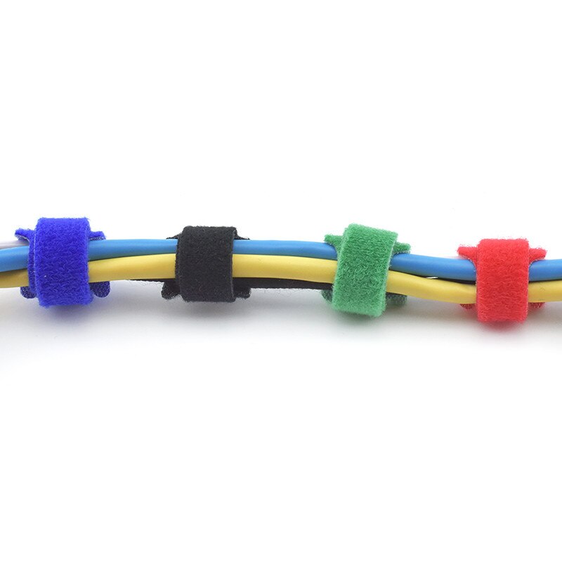 20 stk magiske tape sticks kabelbånd model stropper wire med batteri stick spænde bælte bundt tie hook hook loop fastener tape tilbehør