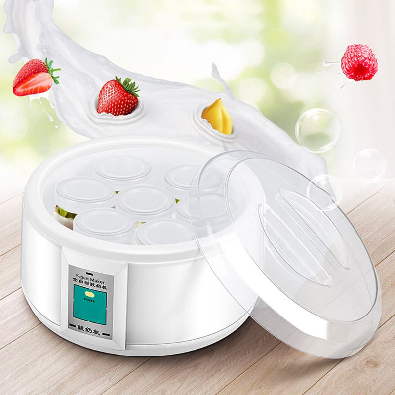 Yogurtera eléctrica de 1,5 l, herramienta automática de bricolaje, contenedor de yogur, horno doméstico para cocina, Mini electrodomésticos para el hogar