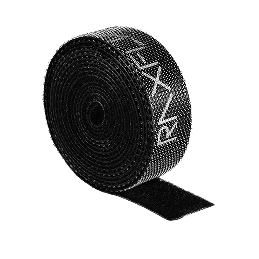 1/3/5M Ultra Thin Micro Soft Nylon Hook Buckled bandage Loop Fastener Magic Tape Clip Holder Cable Ties Strap Office Organizer