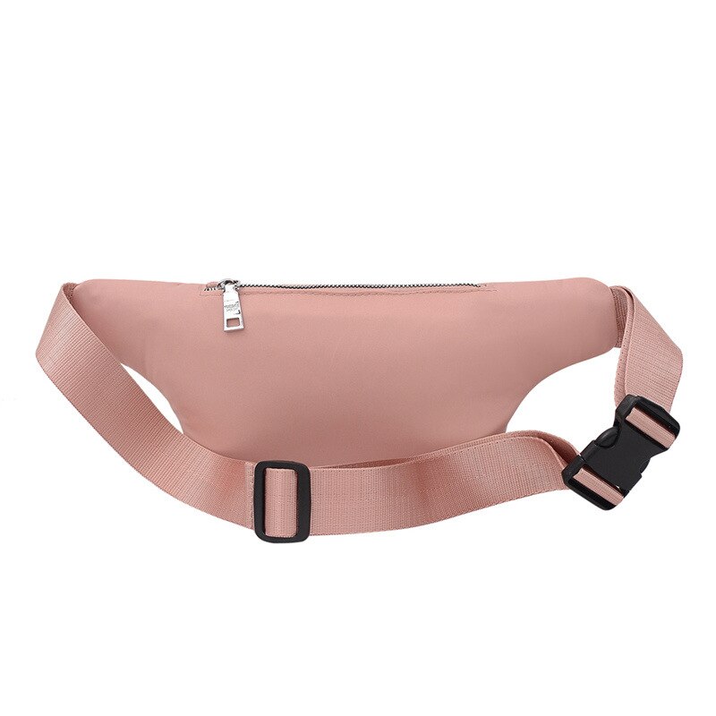Casual heuptas voor dames, waterdichte nylon heuptas, telefoonhoesje, borsttas, damestas met brede band, damestas met klep, crossbodytas