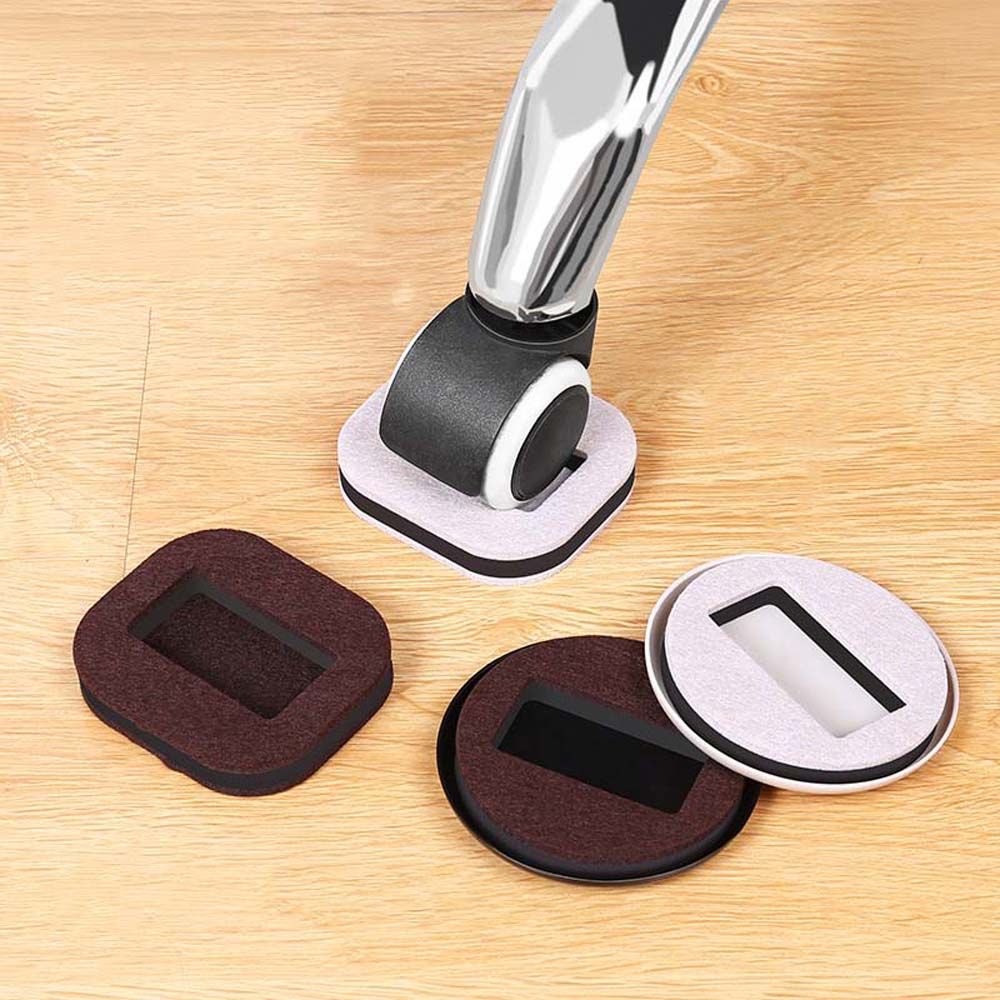 Bloc de protection en feutre auto-adhésif pour sol en bois dur, 5 pièces, tapis antidérapant, roues, bouchon de sol, fixation de chaise, tasse à roulettes